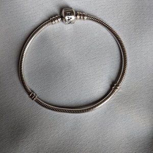 Pandora sterling silver bracelet 7"